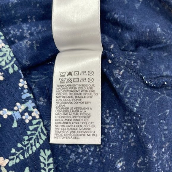 Lucky Brand Floral Pintuck Cotton Peasant Blouse - Picture 11 of 12